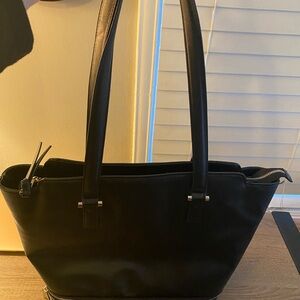Black Tote with Dual Shoulder Straps